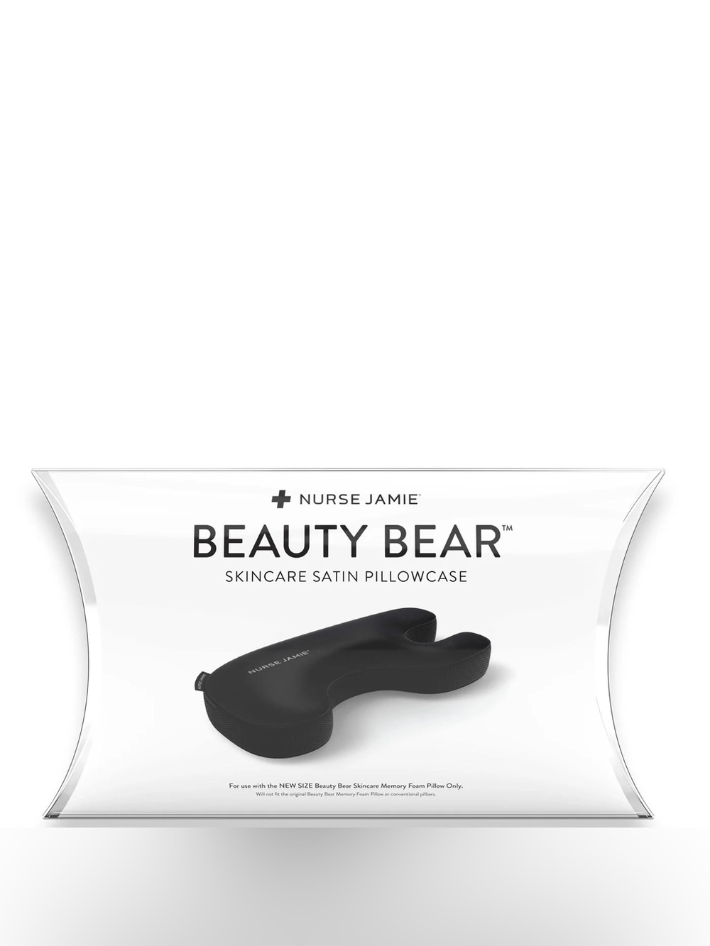 Nurse Jamie Beauty Bear Skincare Satin Pillowcase - Black